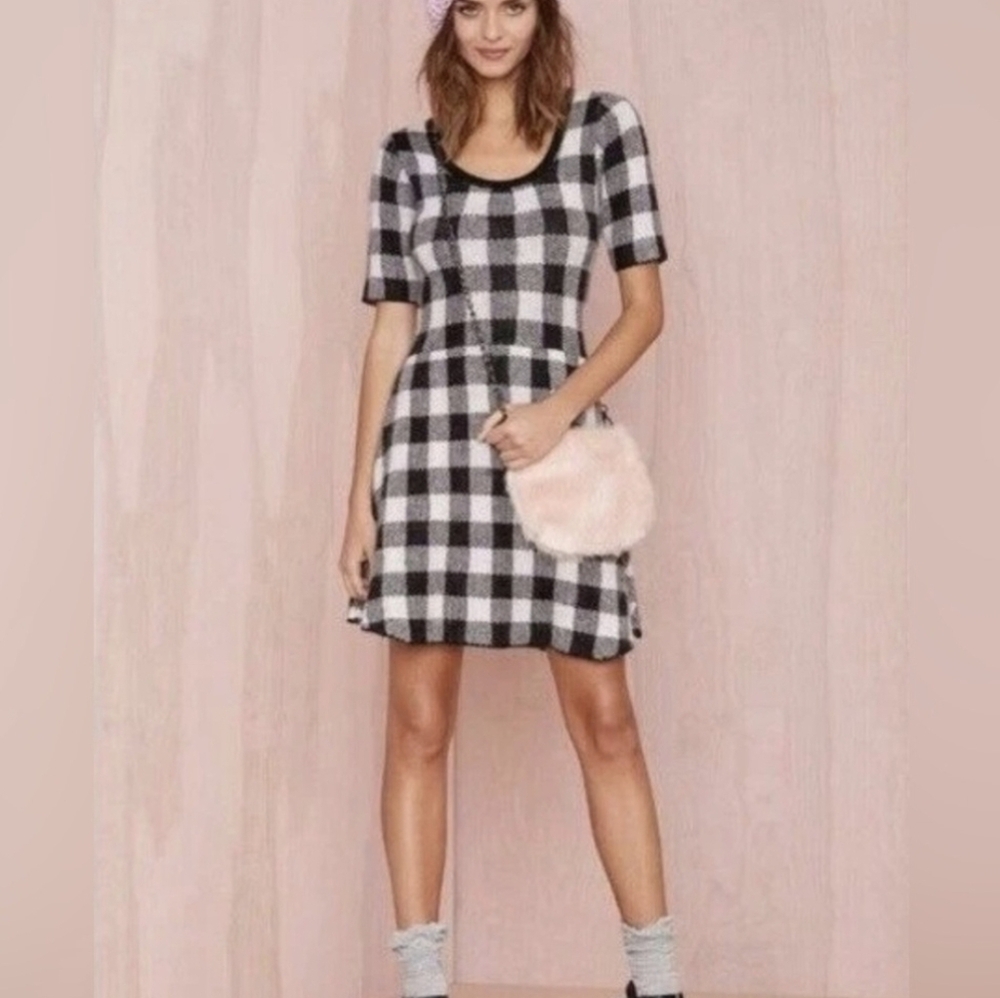 For Love & Lemons x Knitz Angora Blended Sweater Dress